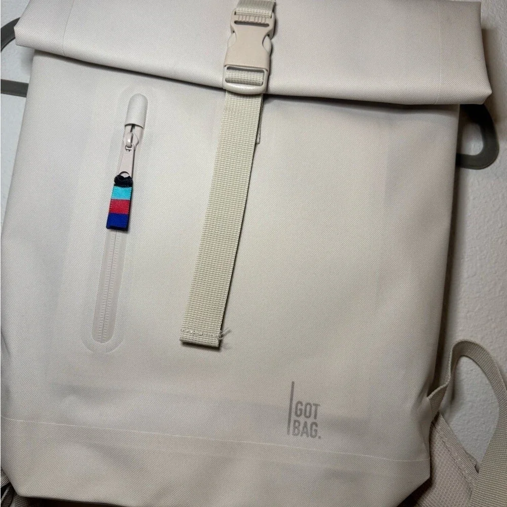 GOT BAG Cream Roll-Top Backpack NWT